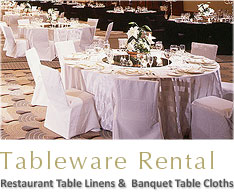 Tableware rental